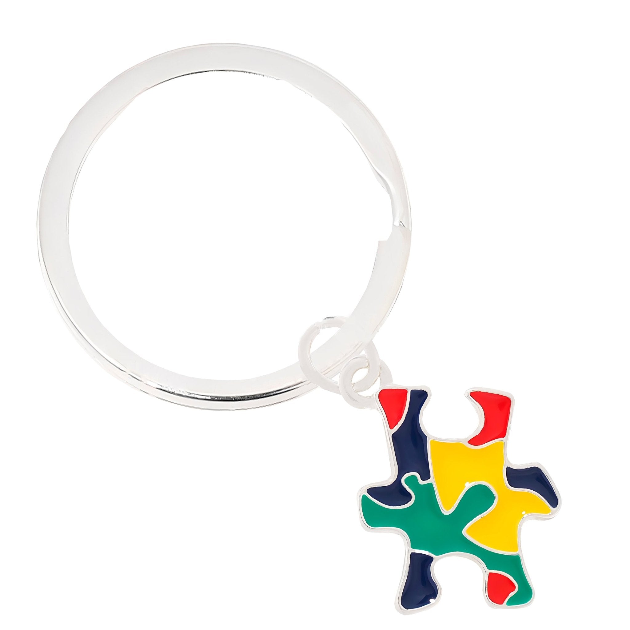 Puzzle Piece Autism Awareness Split Style Key Chains The Awareness Company