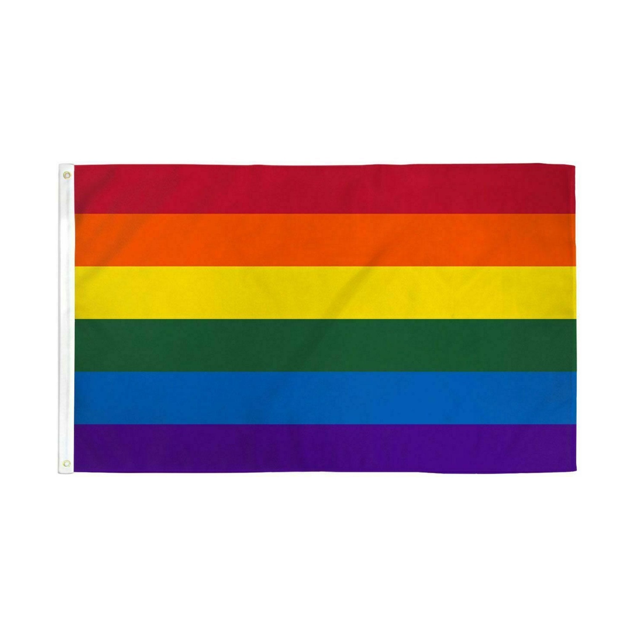 Rainbow 3 Feet by 5 Feet Nylon Flag The Awareness Company