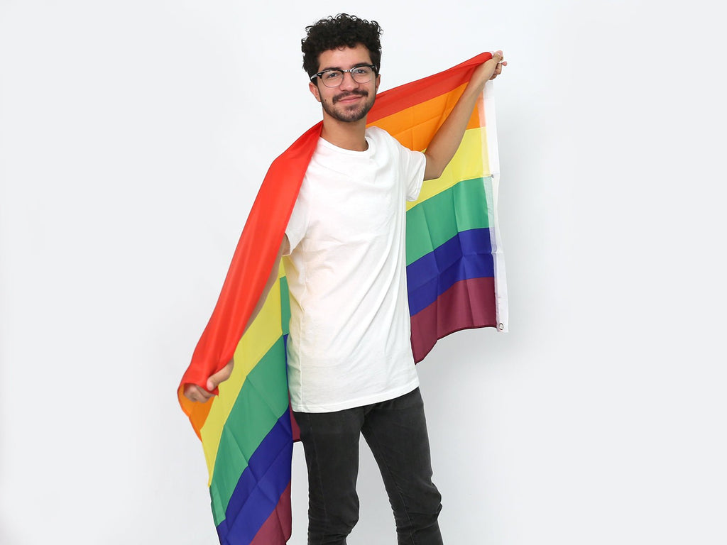 Rainbow 3 Feet by 5 Feet Nylon Flag The Awareness Company
