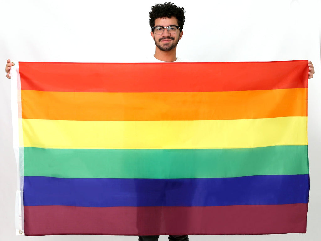 Rainbow 3 Feet by 5 Feet Nylon Flag The Awareness Company