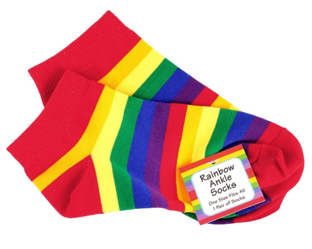 10 Pairs Rainbow Ankle Socks The Awareness Company