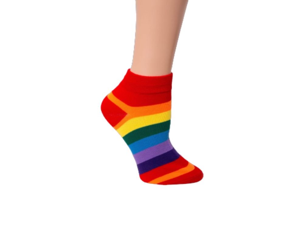 Rainbow Ankle Socks The Awareness Company