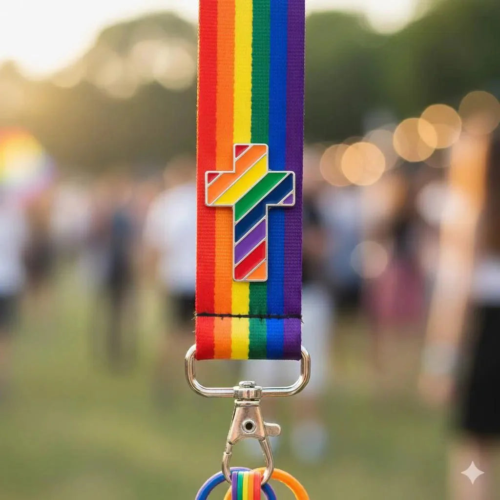 Rainbow Cross Shaped Pins The Awareness Company