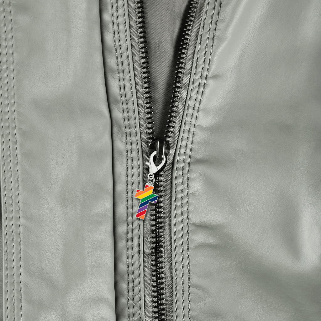 Rainbow Flag Cross Hanging Charms The Awareness Company