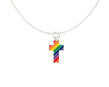 Rainbow Flag Cross Necklaces The Awareness Company