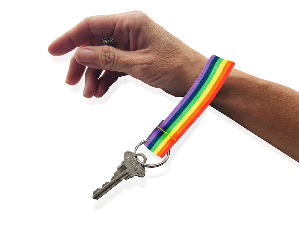 10 Pack Rainbow Flag Lanyard Style Keychains The Awareness Company