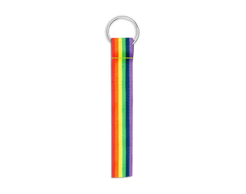 10 Pack Rainbow Flag Lanyard Style Keychains The Awareness Company
