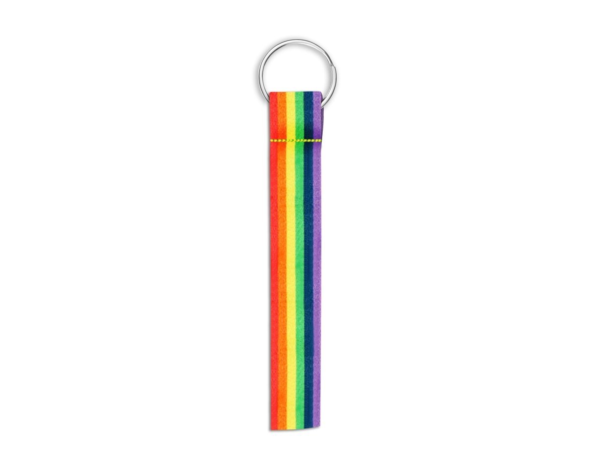 10 Pack Rainbow Flag Lanyard Style Keychains The Awareness Company