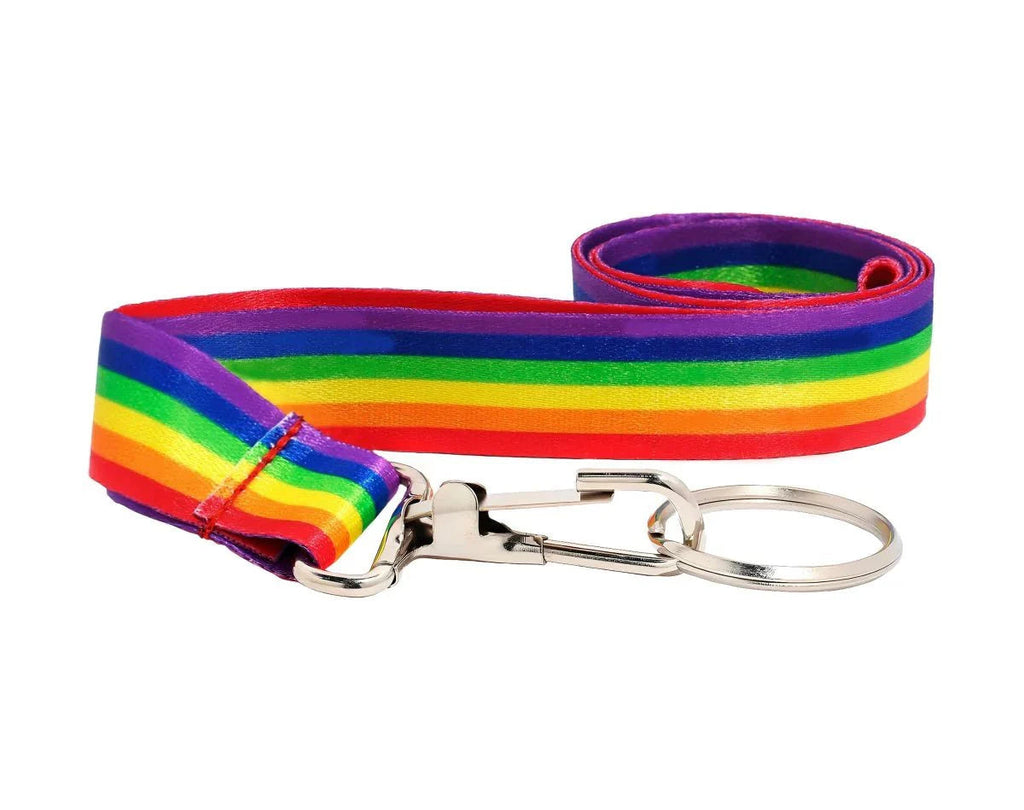 10 Pack Rainbow Flag Lanyards The Awareness Company