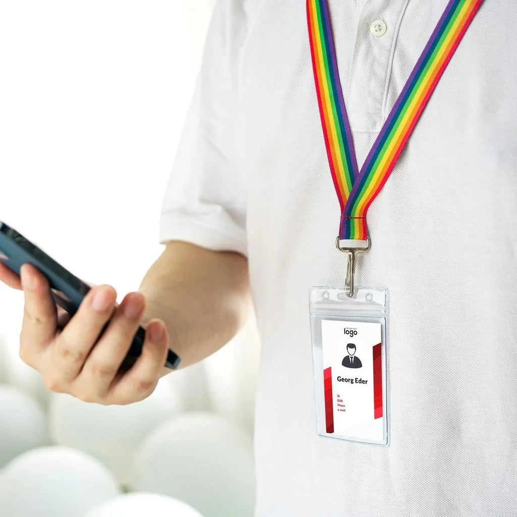 10 Pack Rainbow Flag Lanyards The Awareness Company