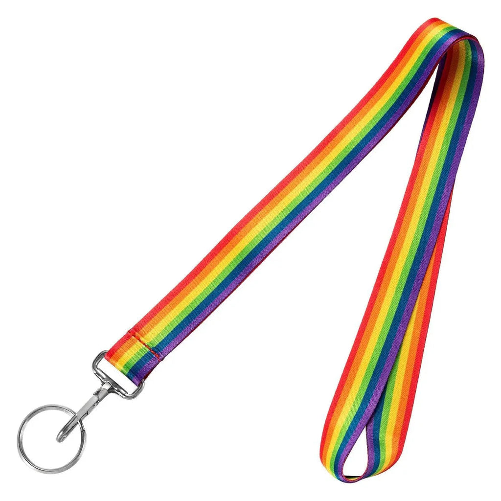 10 Pack Rainbow Flag Lanyards The Awareness Company