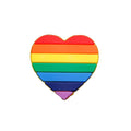 Rainbow Heart Silicone Pins The Awareness Company