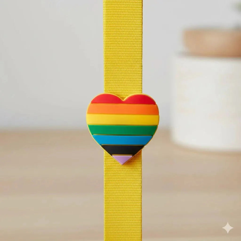Rainbow Heart Silicone Pins The Awareness Company