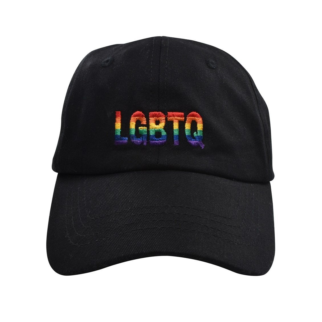 Rainbow LGBTQ Baseball Hats in Black The Awareness Company