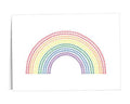 Rainbow Paw Print Note Cards (12 Cards/Pack) The Awareness Company