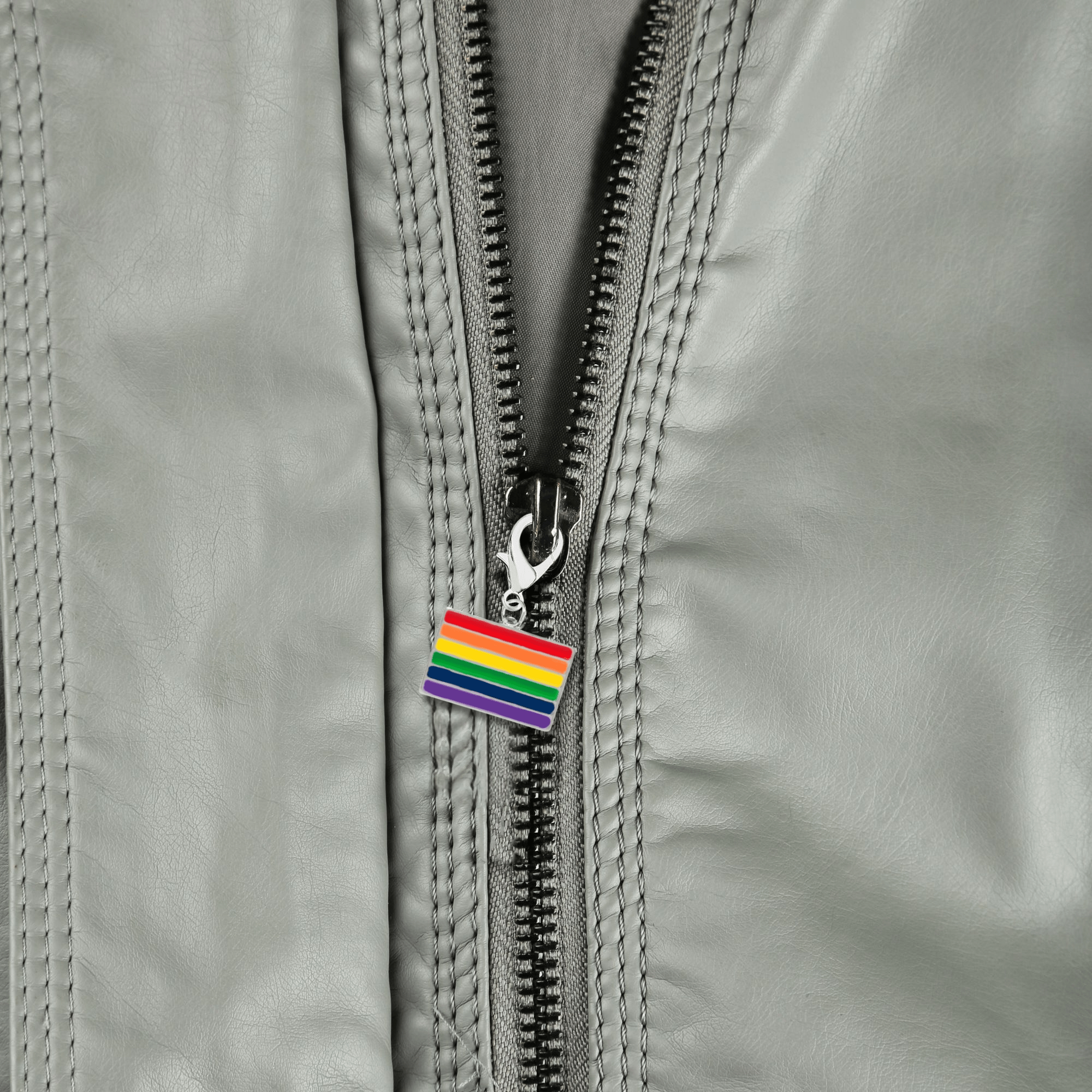 Rainbow Rectangle Flag Hanging Charms The Awareness Company
