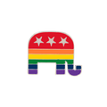 Rainbow Republican Elephant Shaped Pins The Awareness Company