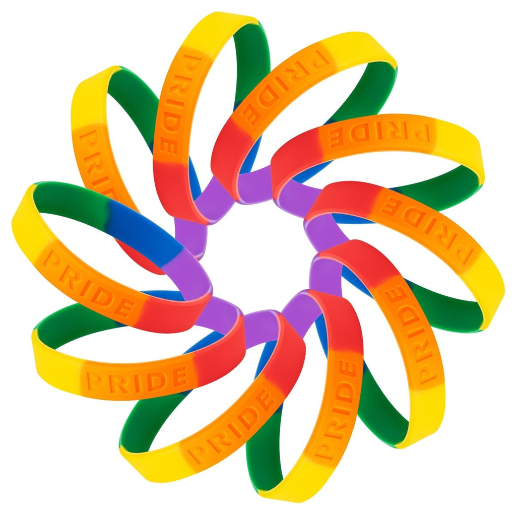 Rainbow Silicone Bracelets The Awareness Company