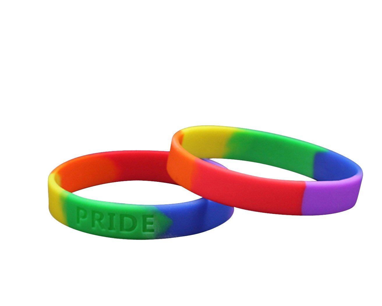 Rainbow Silicone Bracelets The Awareness Company