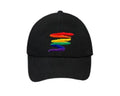Rainbow Squiggle Baseball Hats in Black The Awareness Company