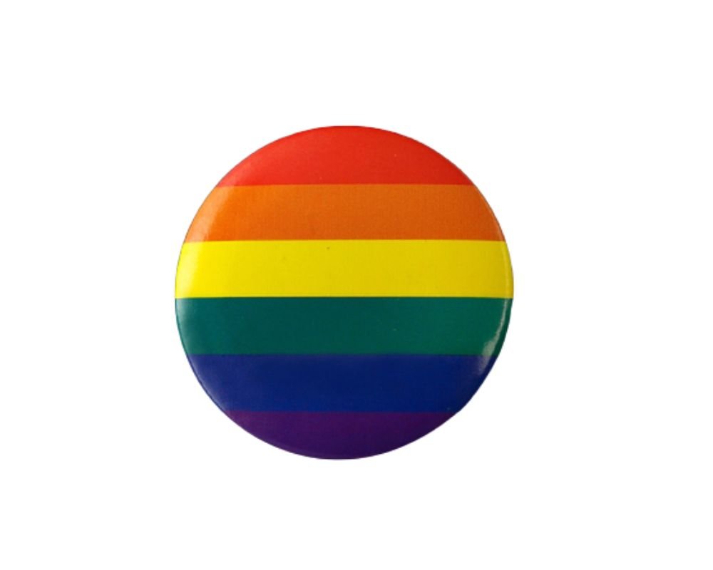 Rainbow Striped Button Pins The Awareness Company