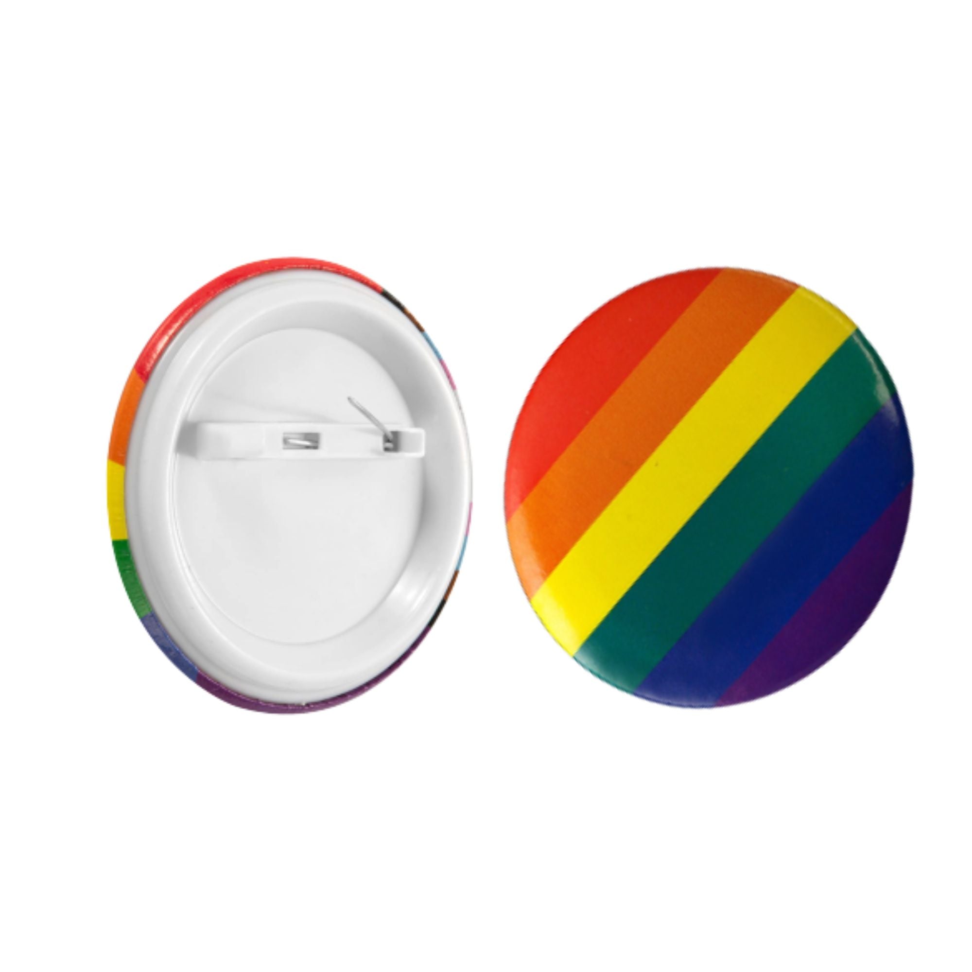 Rainbow Striped Button Pins The Awareness Company