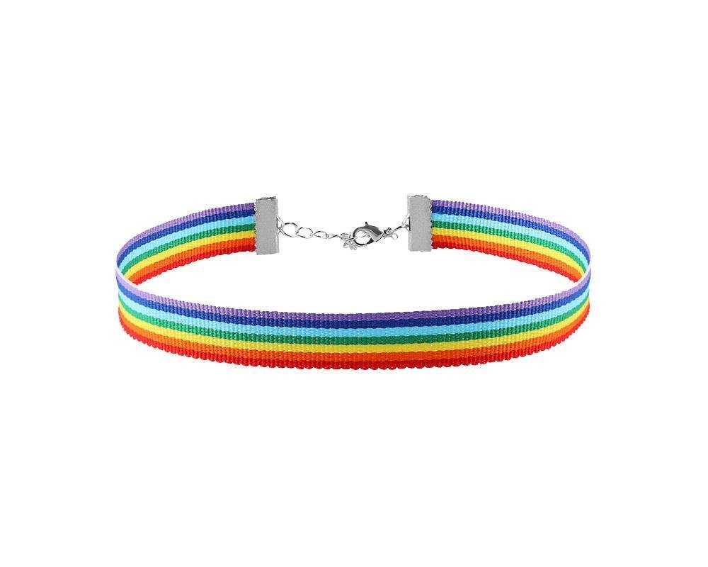 Rainbow Striped Chokers The Awareness Company