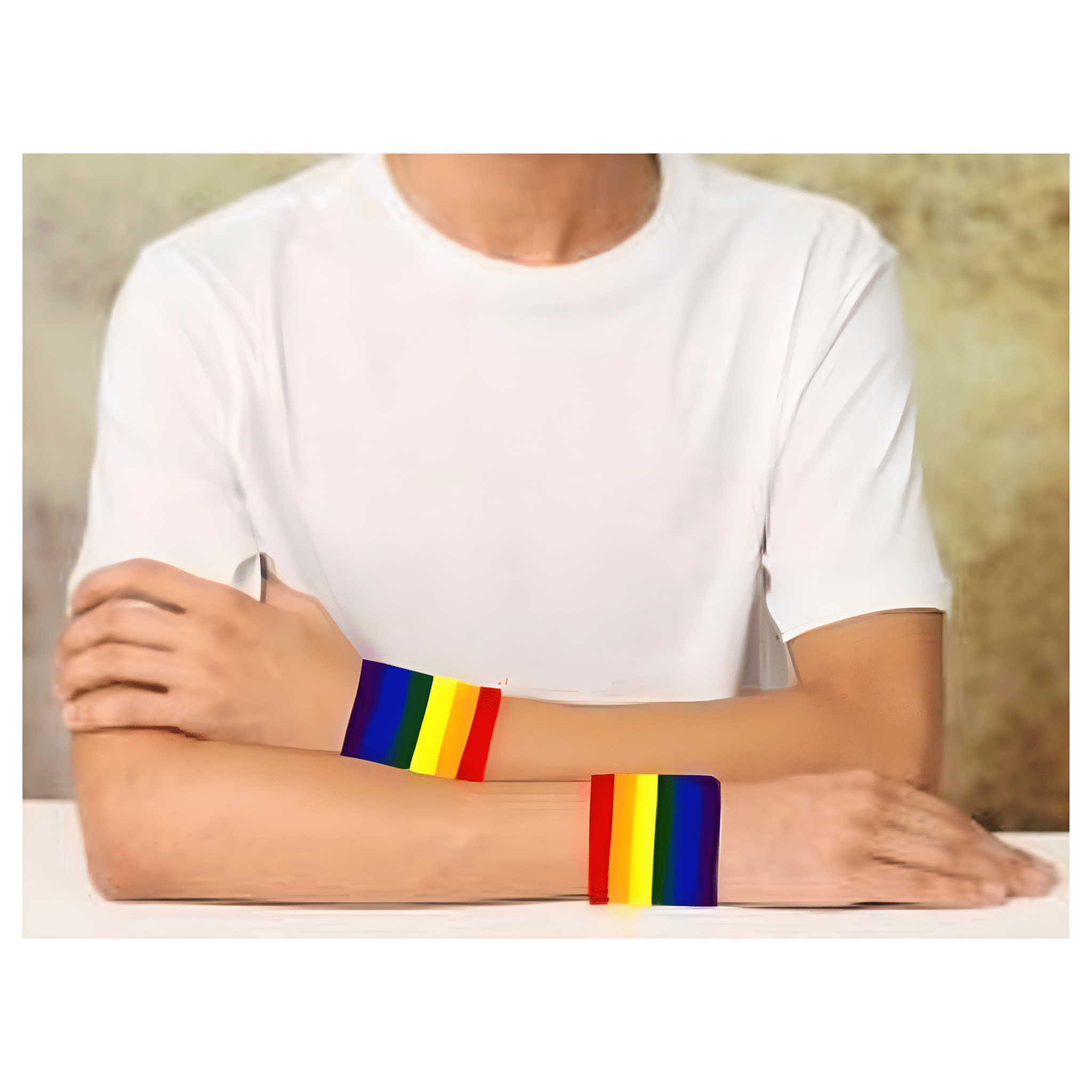 25 Pairs Rainbow Sweat Bands The Awareness Company