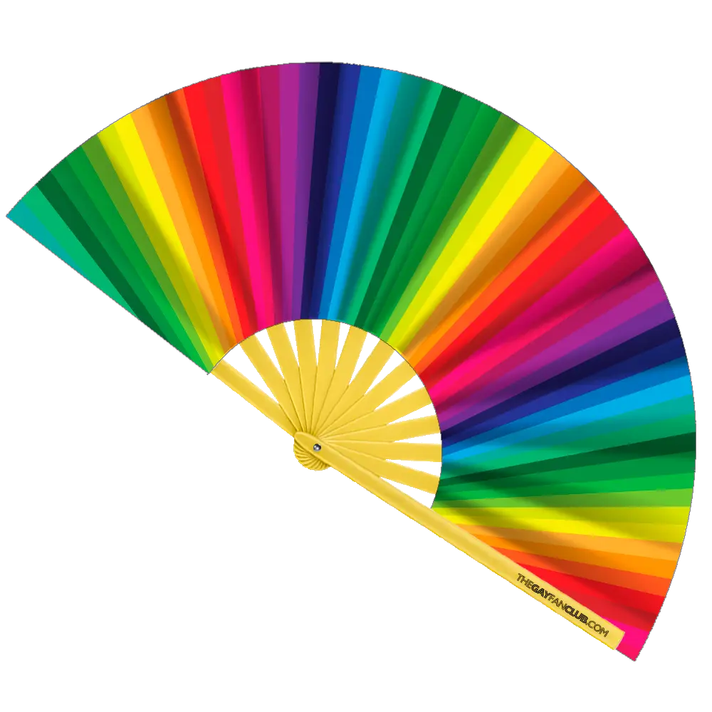 Rainbow Folding Fan The Gay Fan Club