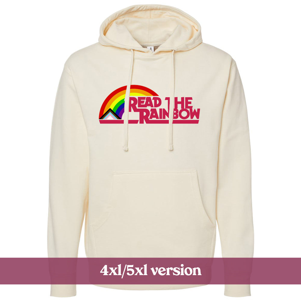Read the Rainbow Pullover Fleece Kind Cotton