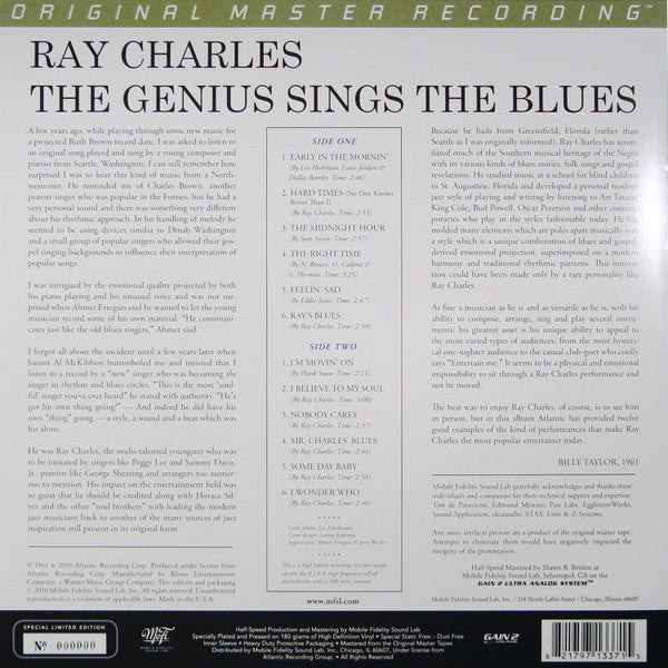 Ray Charles - The Genius Sings The Blues | Mint (M) Mint (M) Love Vinyl Records