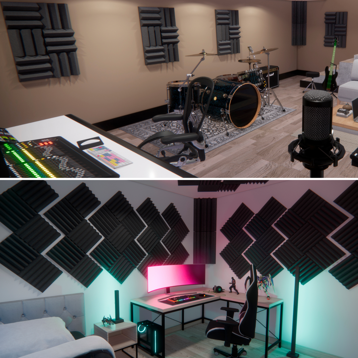 Recording Studio Acoustic Treatment Bundles SoundAssured