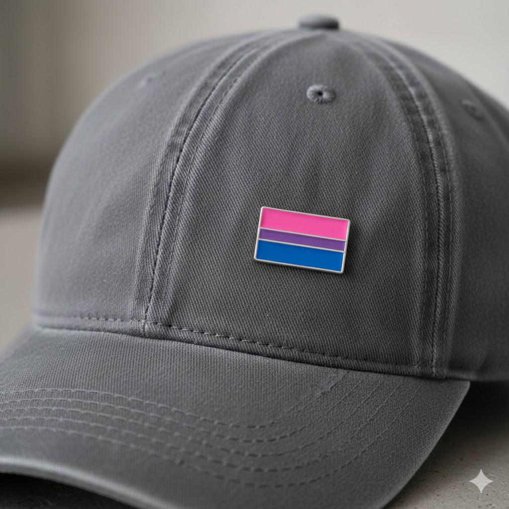 Rectangle Bisexual Flag Pins The Awareness Company