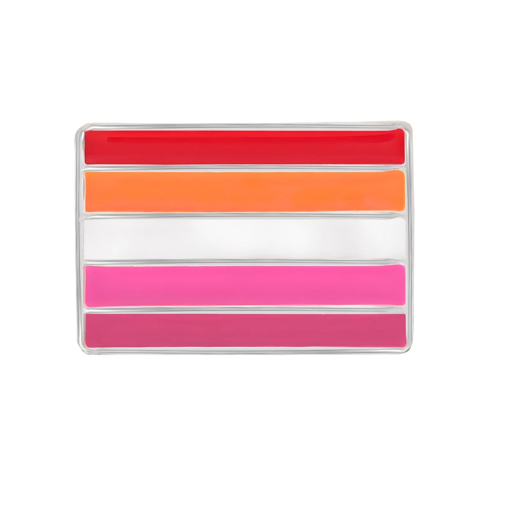 10 Pack Lesbian Sunset Flag Pins The Awareness Company