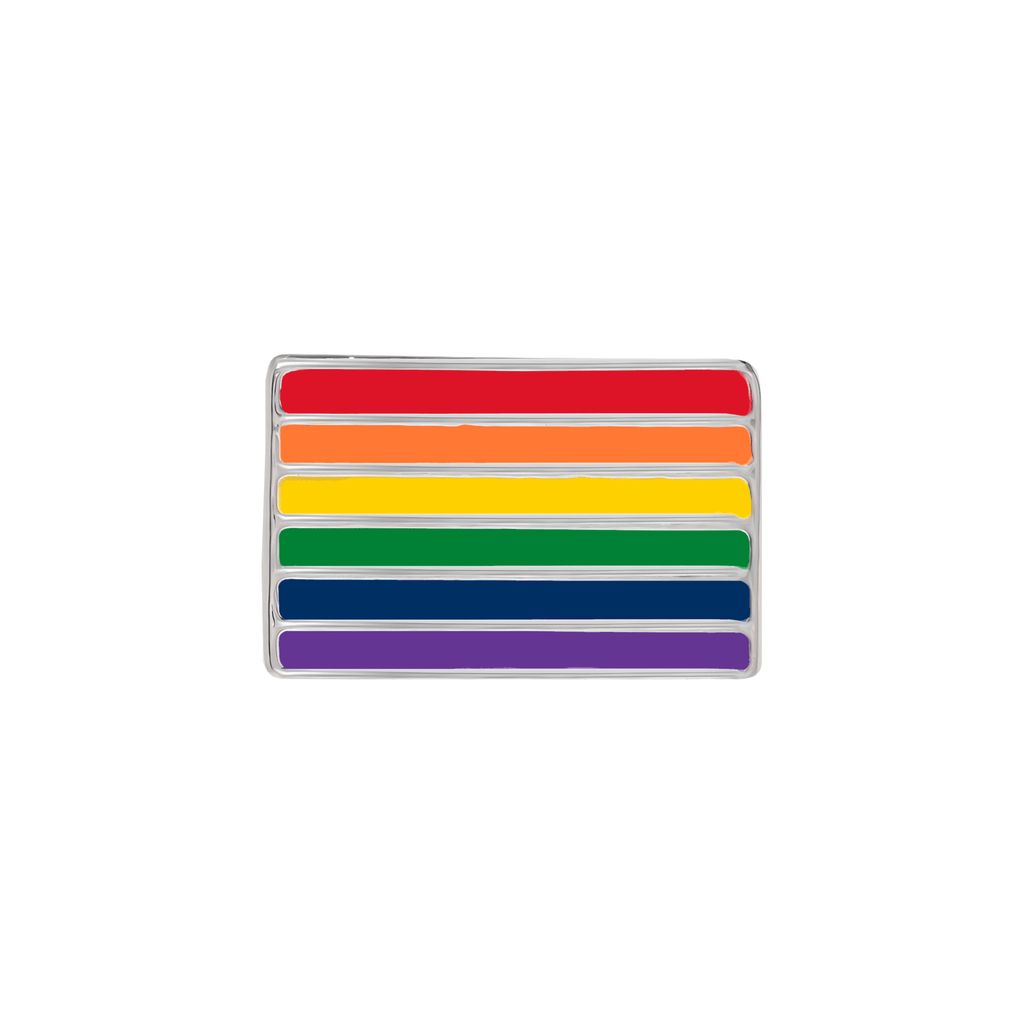 10 Pack Rectangle Rainbow Flag Pins The Awareness Company