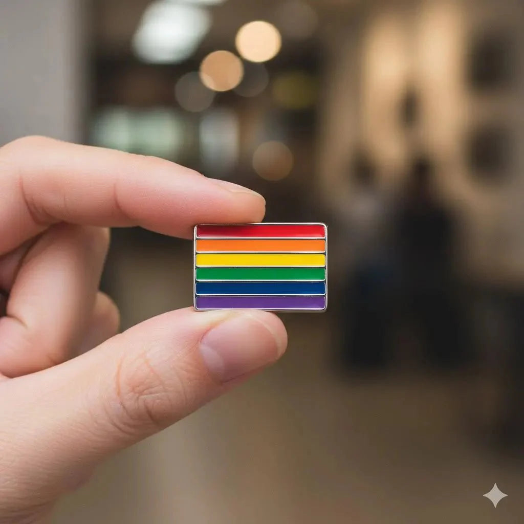Rectangle Rainbow Flag Pins The Awareness Company