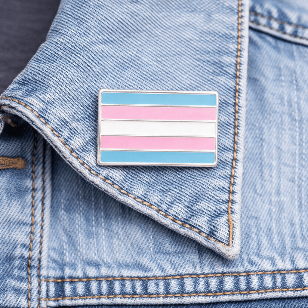 Rectangle Transgender Flag Pins The Awareness Company