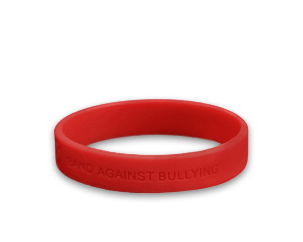 Red Band Against Bullying Silicone Bracelets The Awareness Company