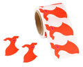 Red Dress Shaped Heart Awareness Stickers (250 Stickers) The Awareness Company