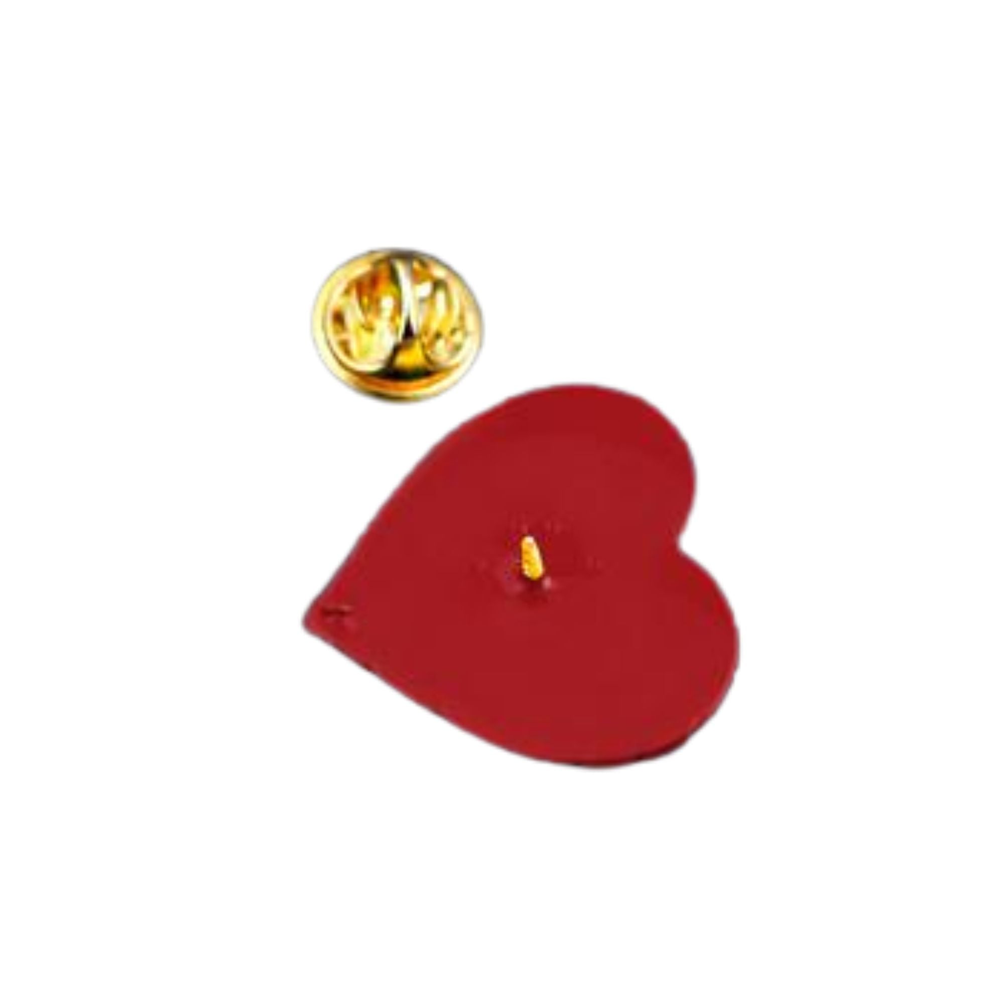 Red Heart Shaped Silicone Pins The Awareness Company