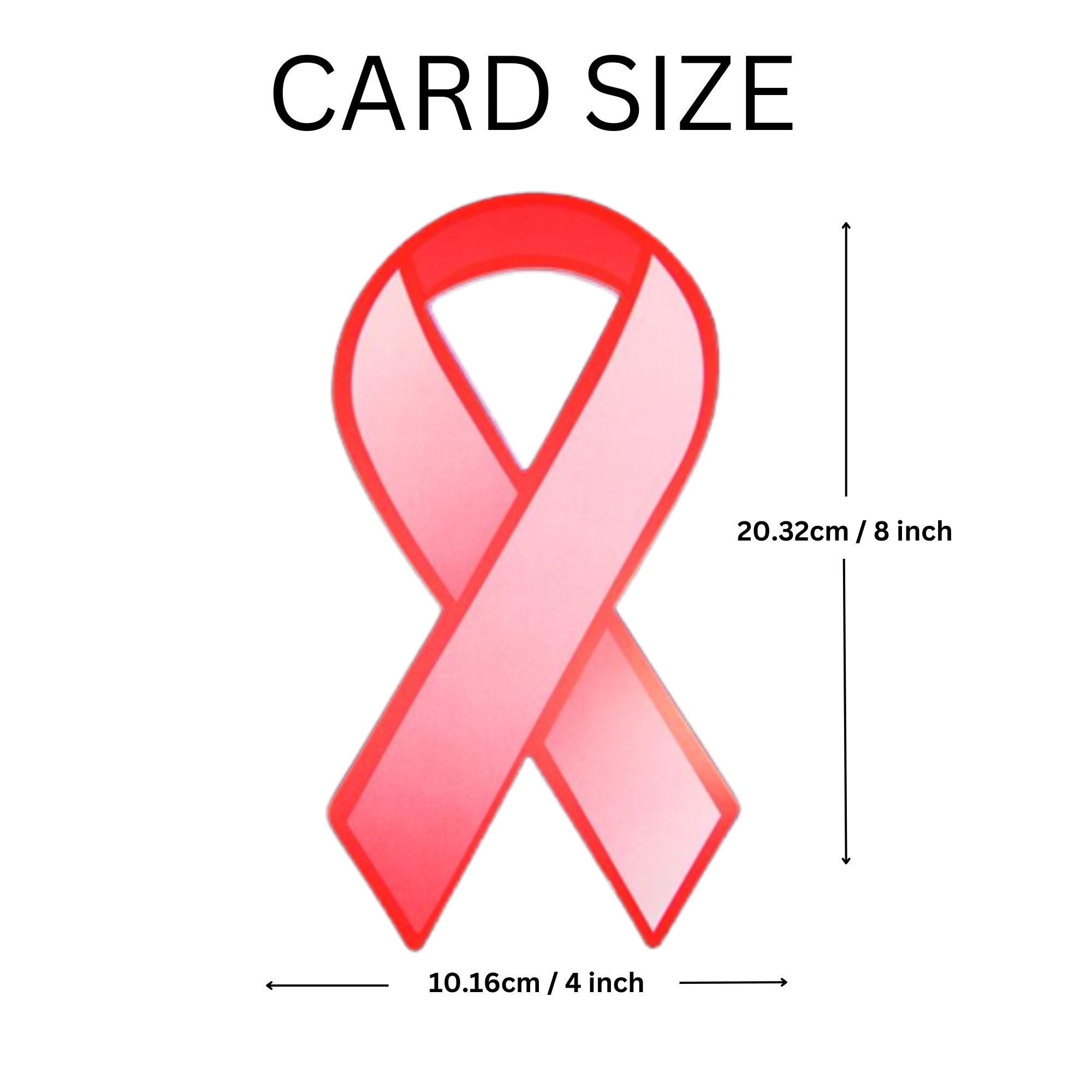 Red Ribbon Paper Donation Ribbons (50/Pack) The Awareness Company