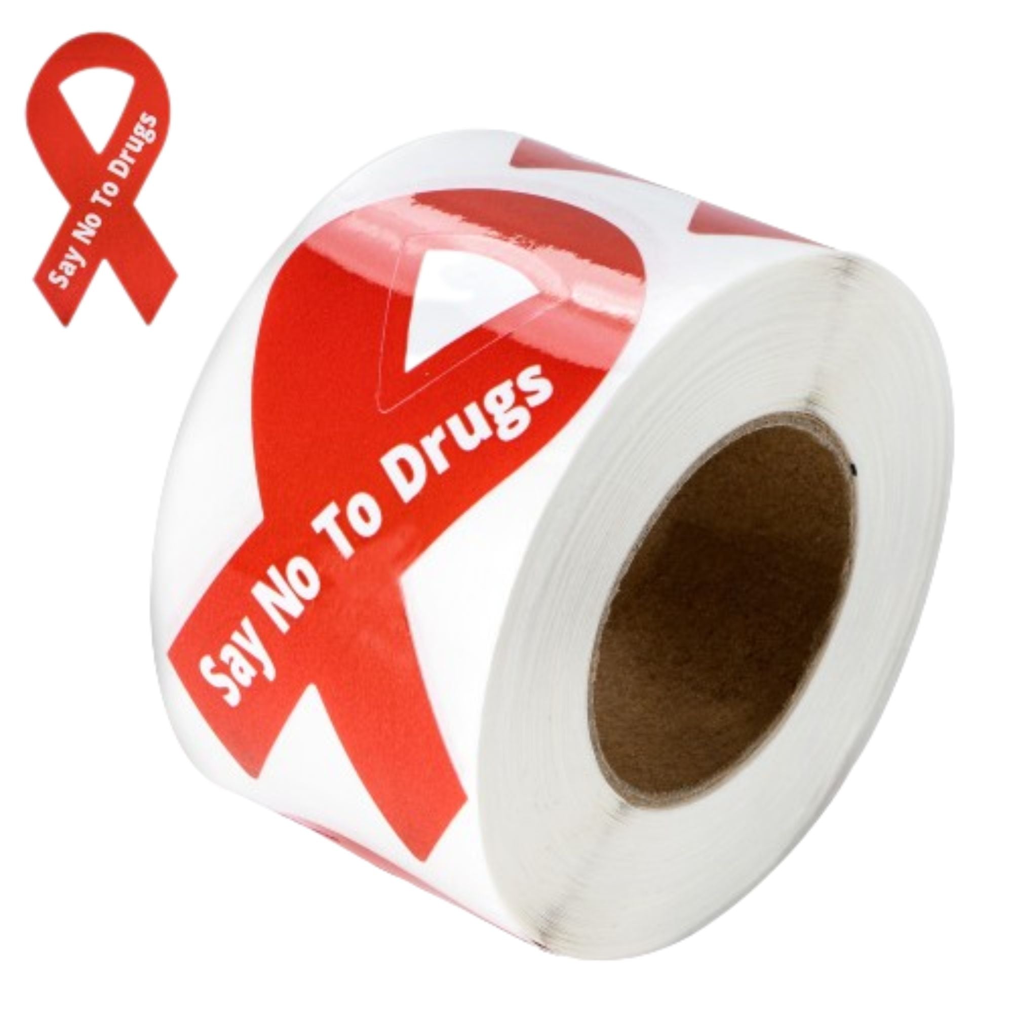 Red Ribbon Say No to Drugs Stickers Red Ribbon Week Stickers (Stickers) The Awareness Company