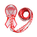Red Ribbon Shoe Laces (1 Card/2 Pairs) The Awareness Company
