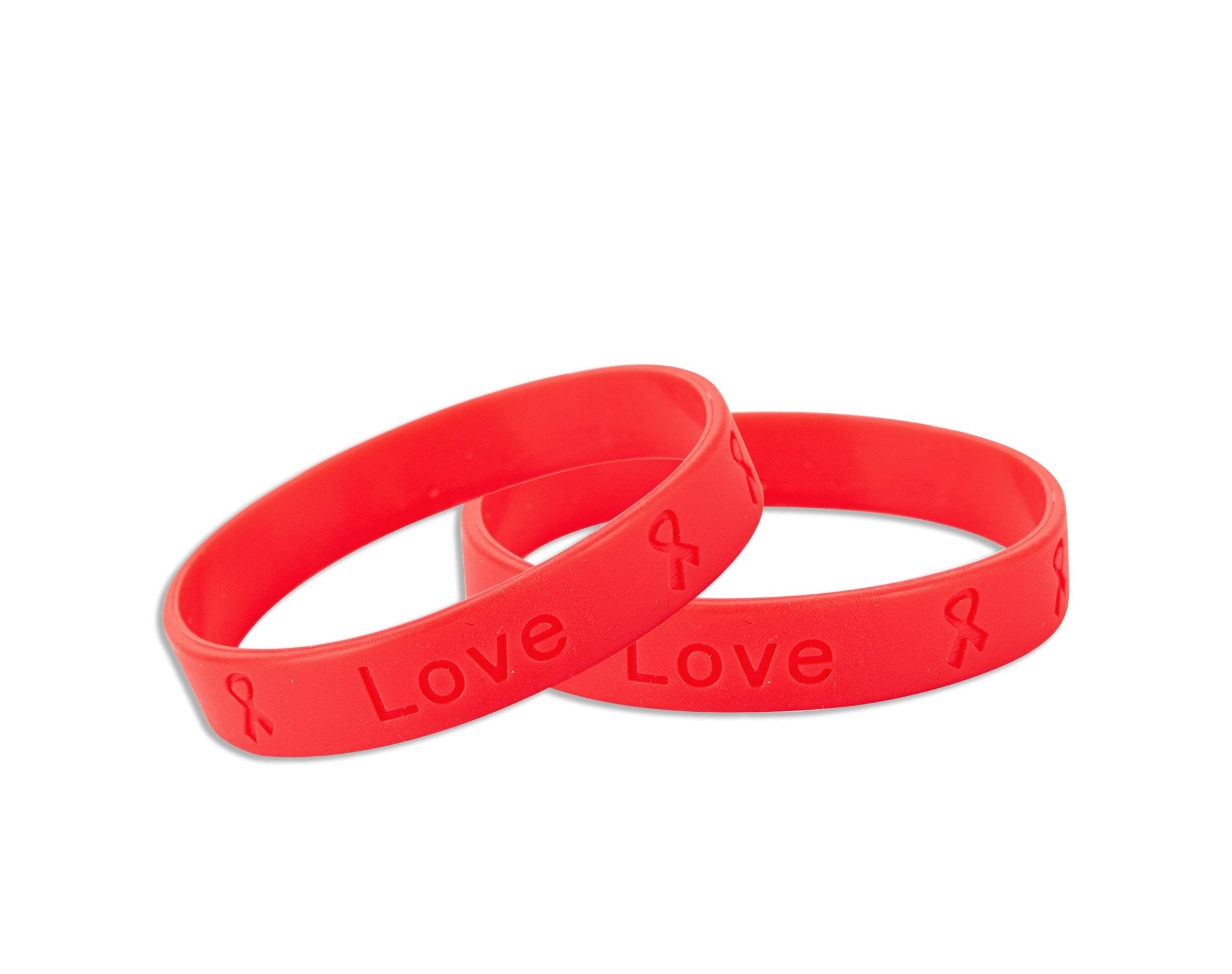 Red Silicone Bracelets The Awareness Company