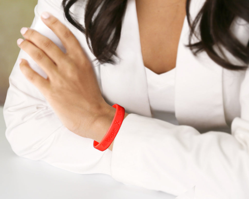 Red Silicone Bracelets The Awareness Company