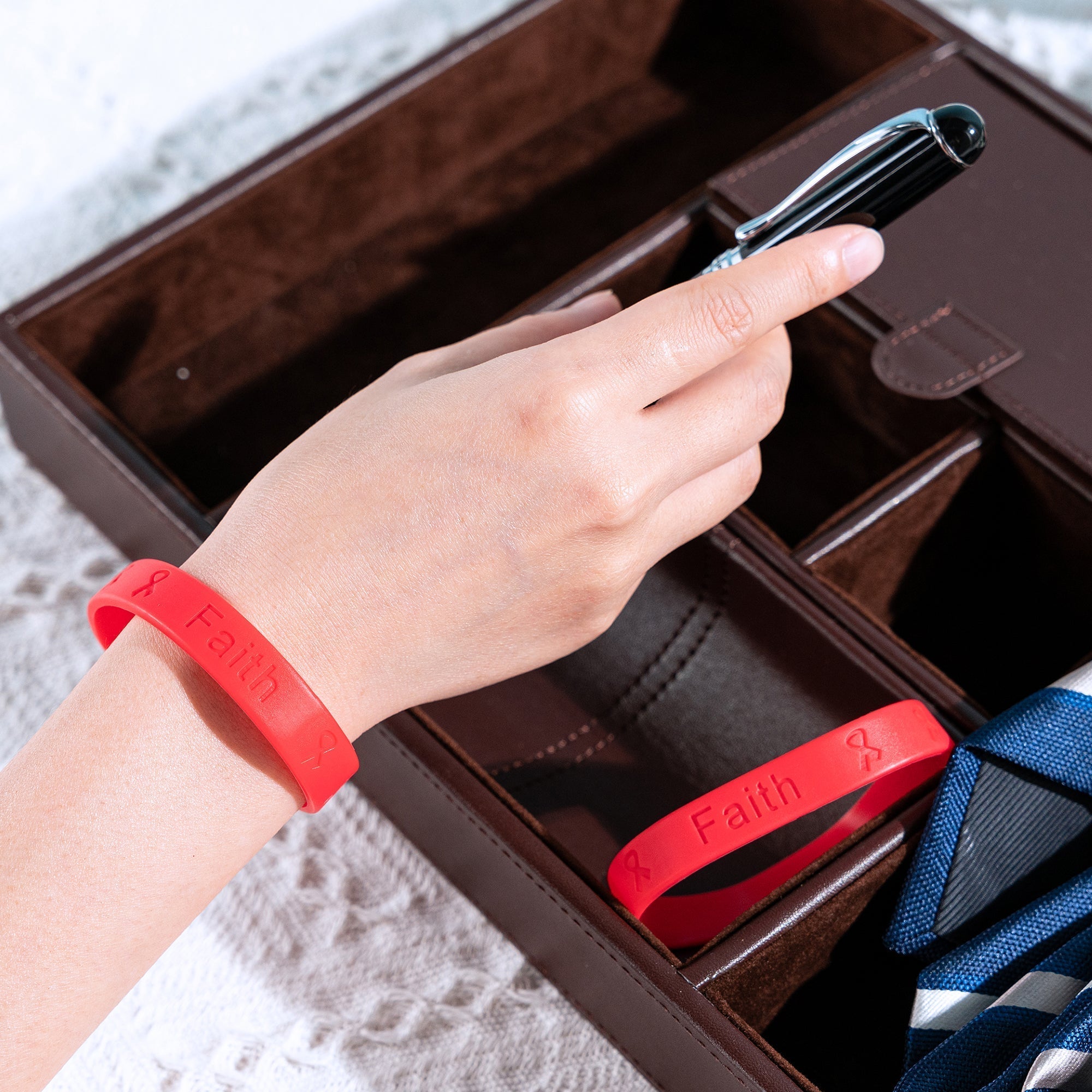 Red Silicone Bracelets The Awareness Company