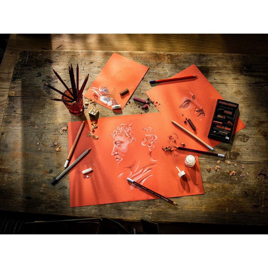 Rembrandt Toned Sanguined Red Paper 4x6  | 12 Sheets ShopSketchBox