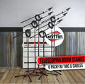 Microphone Boom Stand (GRIFFIN 6 Pack) with Cardioid Vocal Microphones & XLR Mic Cables | Karaoke Holder & Tripod Mount | Handheld Unidirectional Singing Mics for Music Home Studio Recording Streaming GeekStands.com