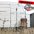 GRIFFIN Cymbal Stand Hardware Pack 4 Piece Set | Full Size Percussion Drum Hardware Kit with Snare Mount, Hi-Hat Pedal, Cymbal Boom, & Straight Cymbal Stand | Lightweight & Portable | Perfect for Gigs GeekStands.com
