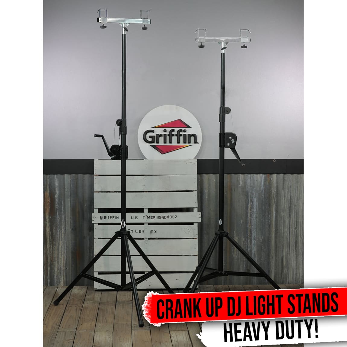 Light Trussing Stands by GRIFFIN | T Adapter DJ Booth Kit & Truss System for Lighting Cans & Speakers | Pro-Audio Stage Platform Hardware Mounting Package | PA Equipment Gear Holder | Live Music Gigs GeekStands.com